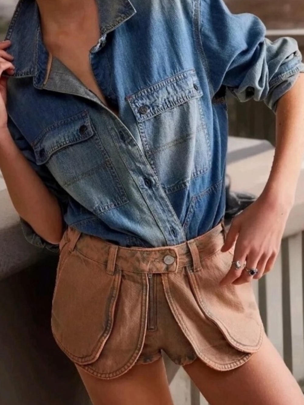 Free people with the free street shorts size 27 new with tags